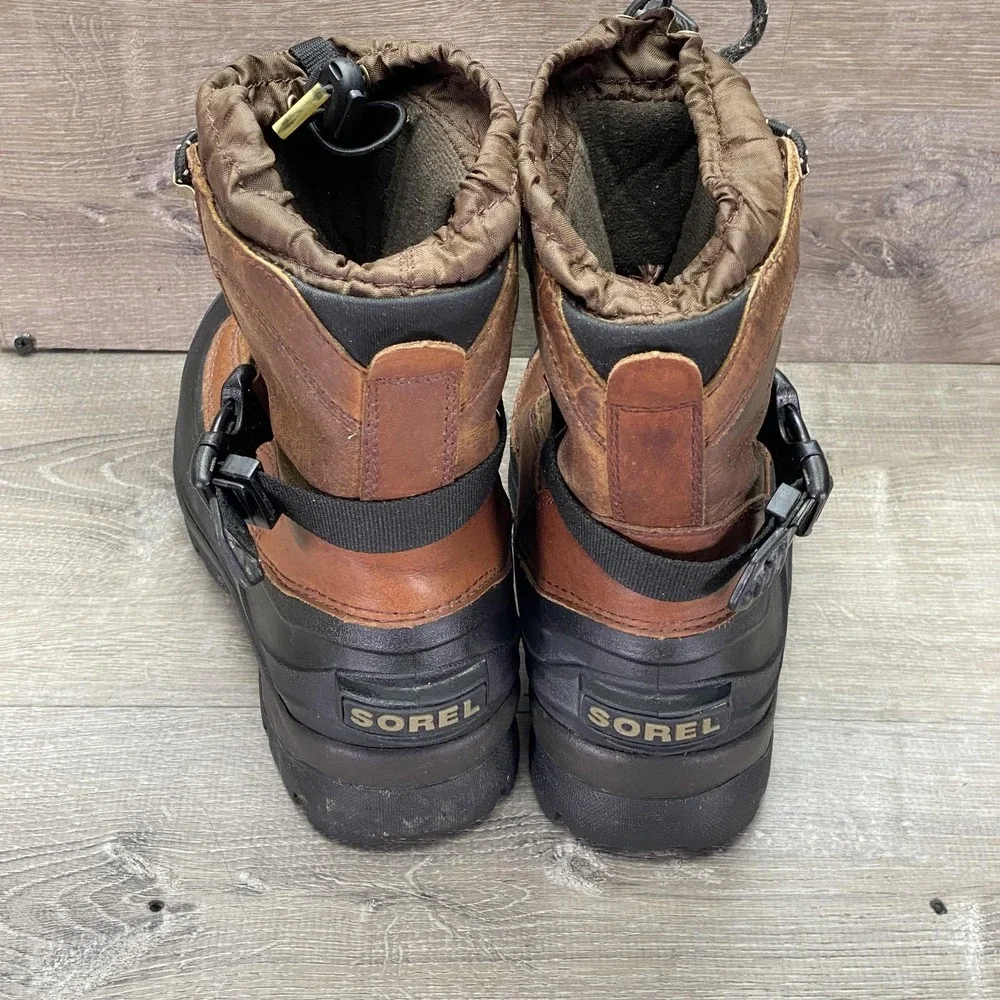 Sorel Boots Mens Size‎ 7 Brown Leather Insulated Waterproof Winter Snow Hiking